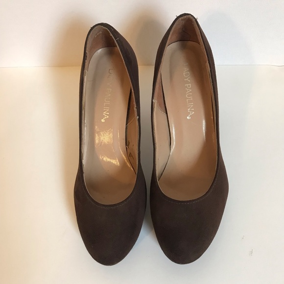 lady paulina Shoes Lady Paulina Womens Brown Velvet Heels Size 75